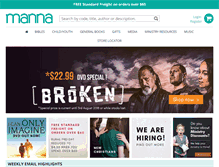 Tablet Screenshot of manna.co.nz