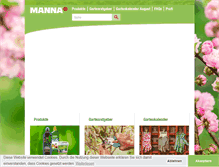 Tablet Screenshot of manna.de